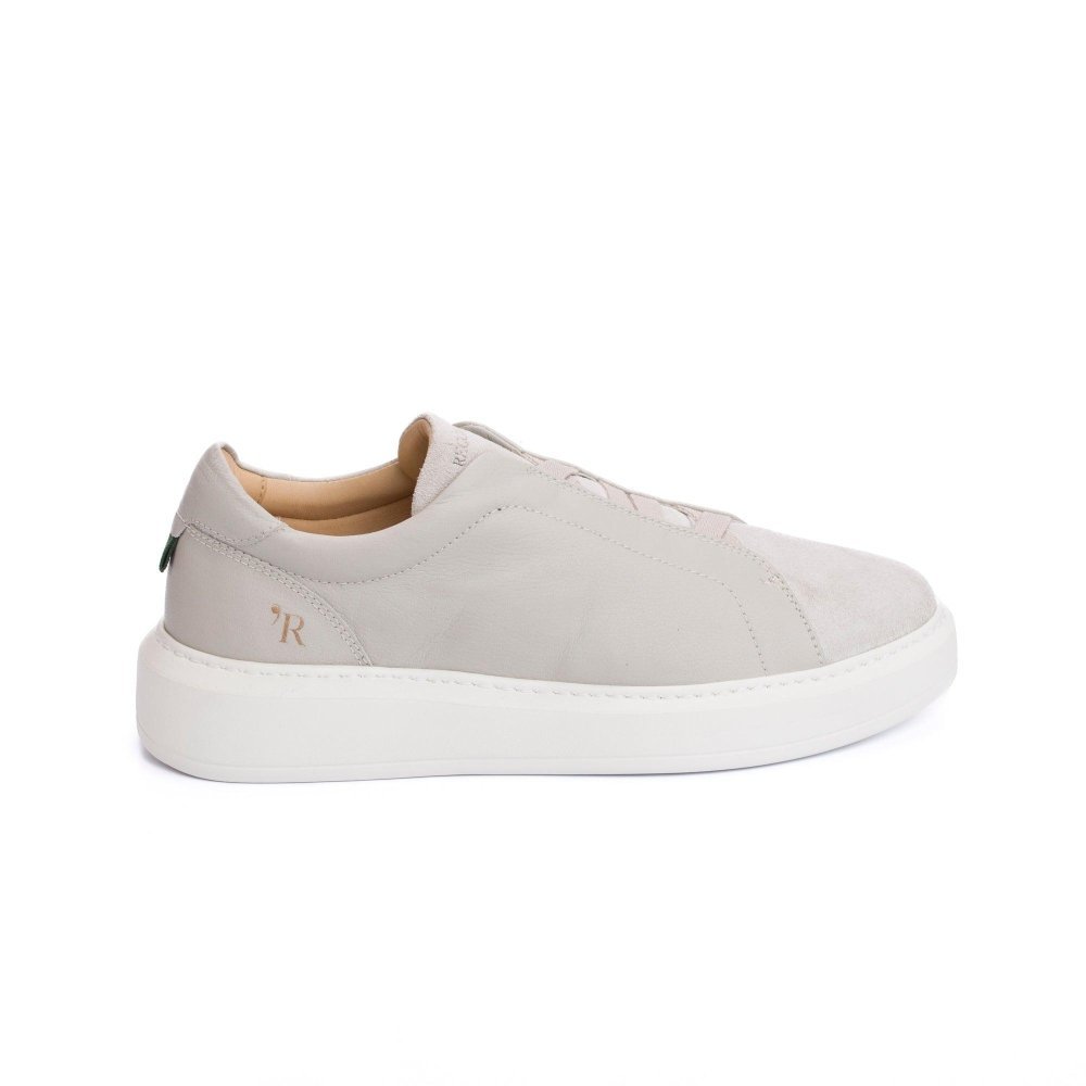Tênis Masculino Iate Elástico Zeus Off White